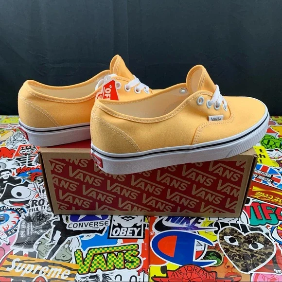 Vans Authentic Light Orange Womens Various Size